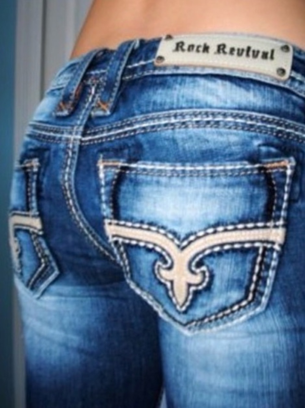🌞 Rock Revival Women’s cor Blair Skinny Jeans Light Wash Blue womrn 26